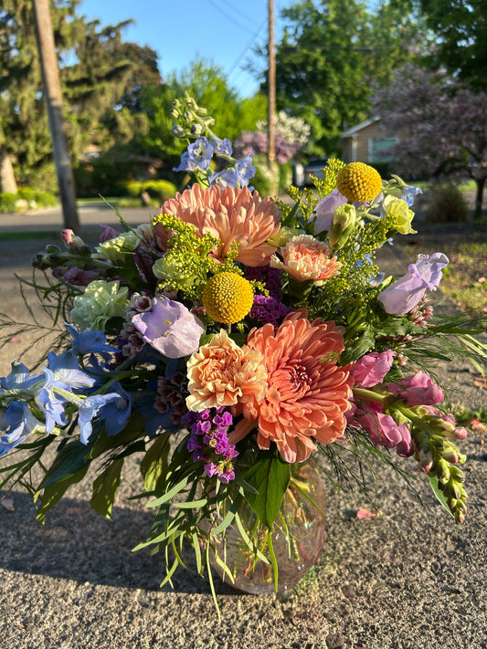 Butterfly Vased Arrangement — Local Blooms By Jo